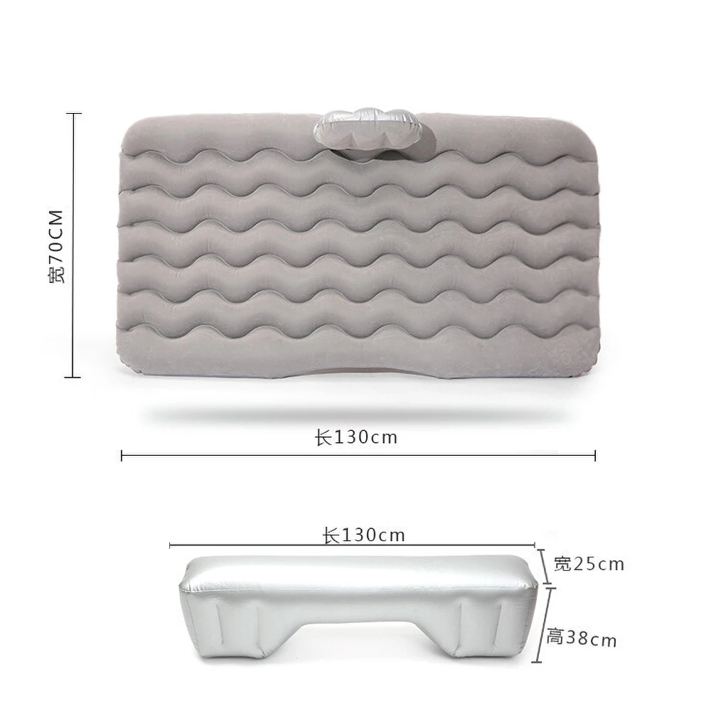 Larger Size Durable Car Back Seat Cover Car Air Mattress Travel Bed Moisture-proof Inflatable Mattress Air Bed Without Pump