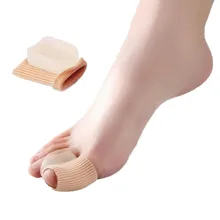 1 пара Bunion разделитель пальцев поддерживающий Ортез Уход за ногами Эластичный Силиконовый корректор для косточки на ноге
