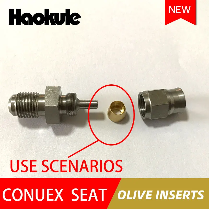 Haokule CONUEX SEAT оливковые вставки AN3/3AN AN4/4AN Hose End M10 * 1 0 тефлоновый шланг из ПТФЭ