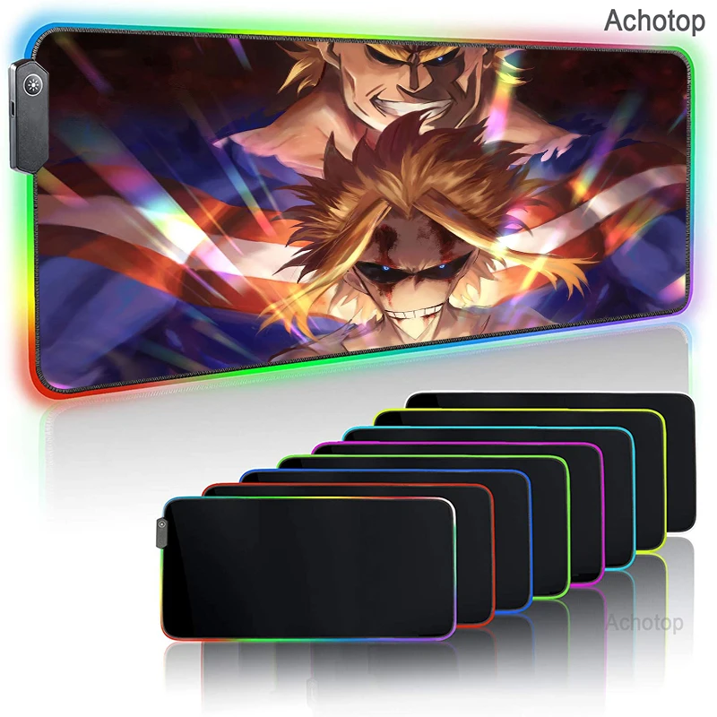 RGB Large Anime My Hero Academia Gaming Computer Mousepad Gamer