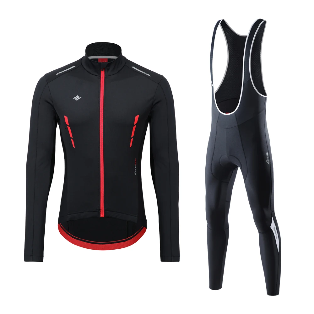 Мужские зимние велосипедные костюмы Santic, комплект спортивной одежды для велоспорта, куртки для велоспорта, комбинезон, штаны для велоспорта, комплект одежды MTB, теплые азиатские M-4XL