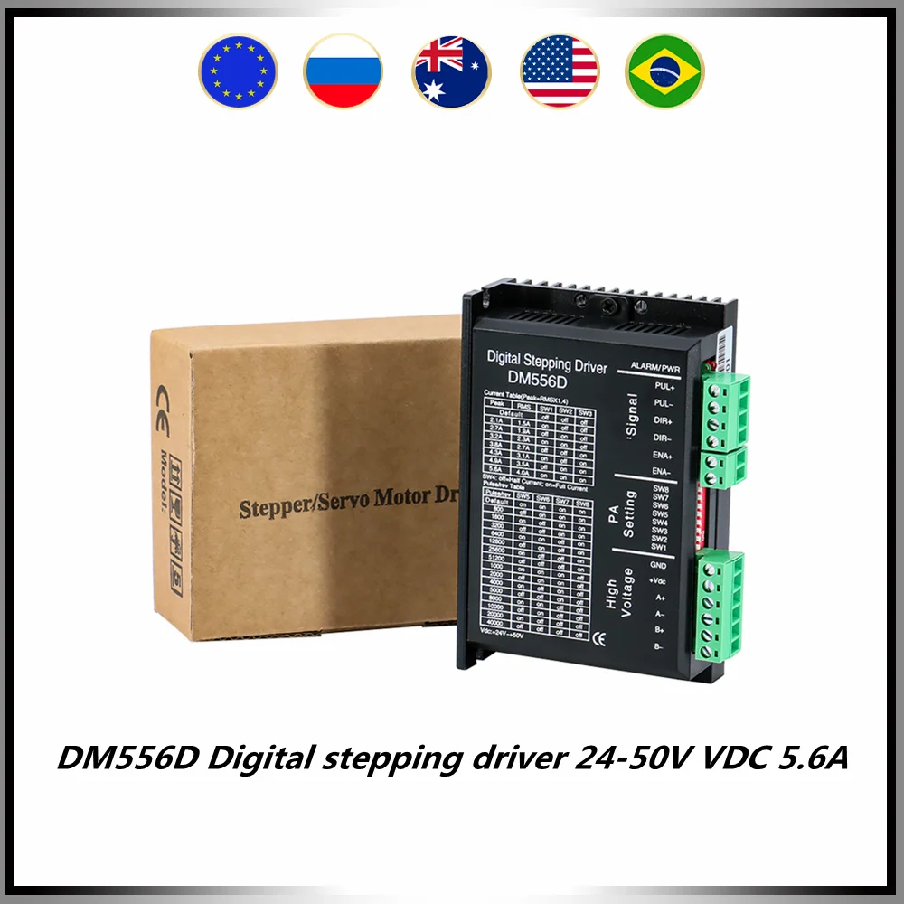 Цифровой шаговый двигатель DM556D 24-50 В постоянного тока 5 6 А высокая стабильность и