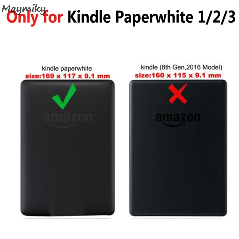 Для Amazon Kindle paper белый 1 2 3 из искусственной кожи чехол для чтения книг для Amazon Kindle paper белый 3 2 1 флип чехол для электронной книги+ Бесплатный подарок