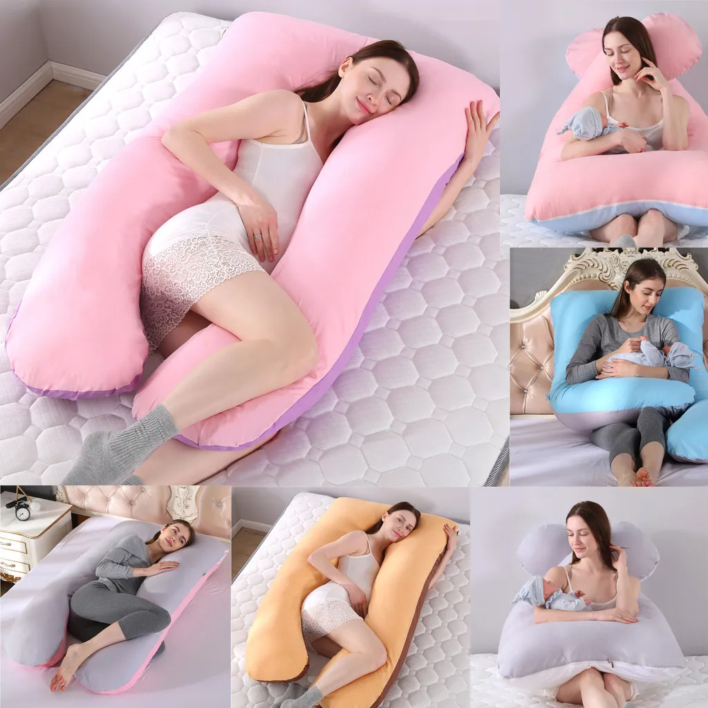Беременная Женская Подушка для беременных Спящая u-образная подушка для живота u-образная подушка для ухода на талии подушка для сна 3
