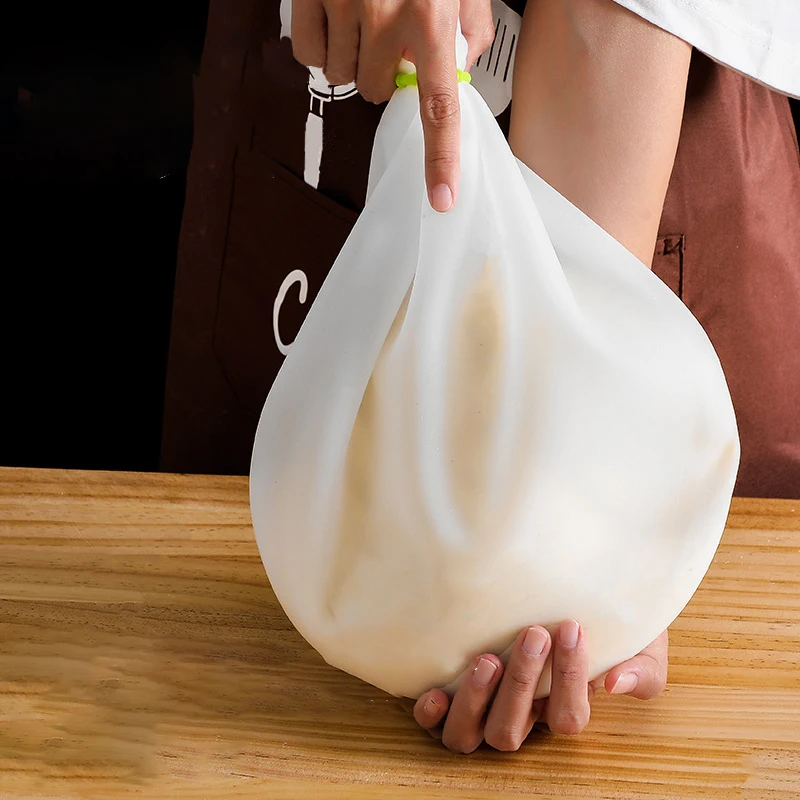 

High Temperature Resistant Silicone Kneading Dough Bag Flour Mixer Proofing Baking Bag Reusable Kitchen Tools