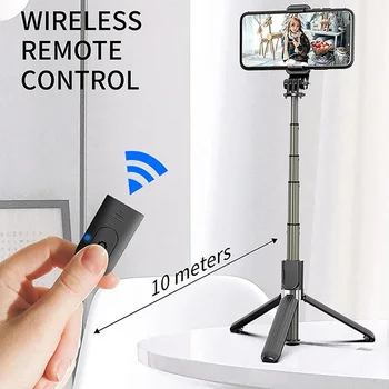 

2020L03 Bluetooth 4.0 Wireless Aluminum Alloy Selfie Stick Tripod Foldable Monopods for Gopro SmartPhones Camera