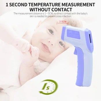 

Practical Baby Forehead Thermometer Gun Infrared Electronic Thermometer Non-contact Measuring Tools LCD Display Termometer