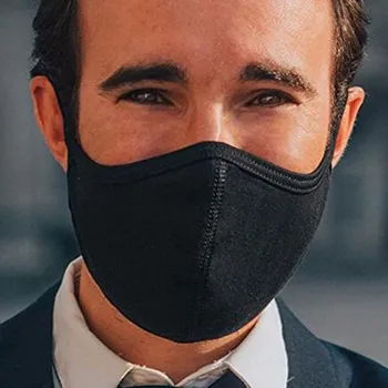 

Mascarilla Masque Adult Cotton Black Fashion Mouth Mask Anti-dust Mask Activated Carbon Windproof Mascarillas Mondmasker