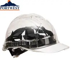 Portwest – casque de sécurité à cliquet translucide PV64, CE, isolation électrique, Construction, Protection de tête UV Anti écrasement 