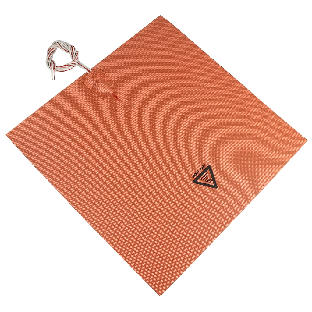 Silicone Heating Mat With Heated Bed Heating Pad 400x400 Mm For 3D Printer 600W