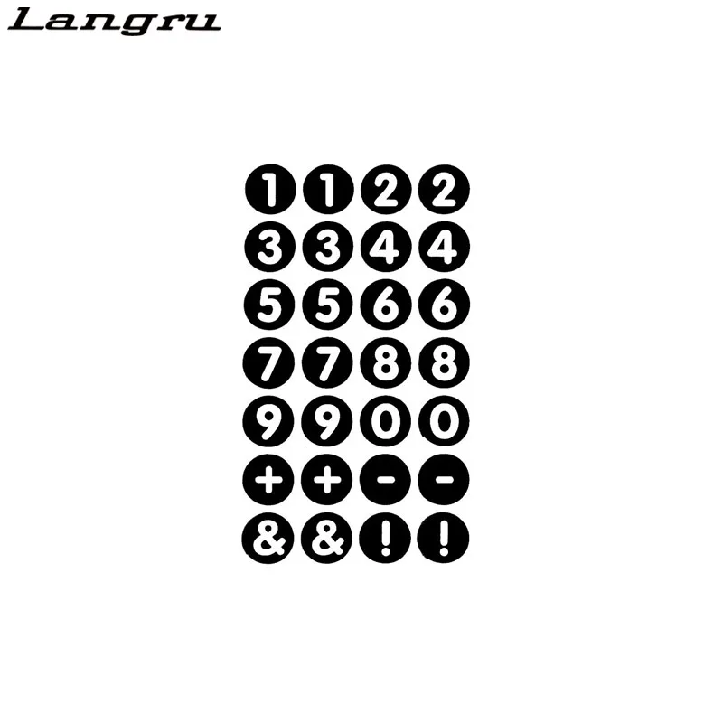 

Langru 11.4CM*20CM Fashion Number Vinyl Car-styling Car Sticker Decal Accessories Jdm