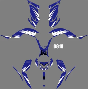 

0819 Motorcycle Team Graphic & Backgrounds Decal Sticker Kits for YAMAHA RAPTOR 700R 2013 2014 2015