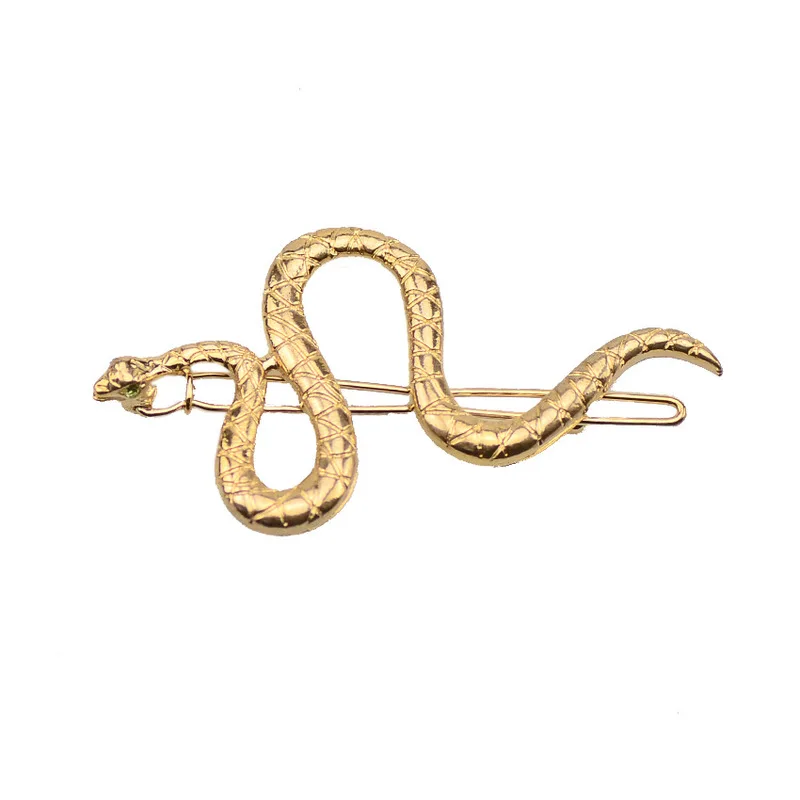 

1pc Lady Gold Black Hair Clip Top Clip Snake Animal Hair Clip Women Hair Accessories