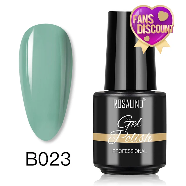 ROSALIND 7ml Gel Polish Semi Permanent Nails Gel Polish Soak Off UV LED Base Top Coat Vernis Nail Art Glitter Gel Varnish SLA-B023