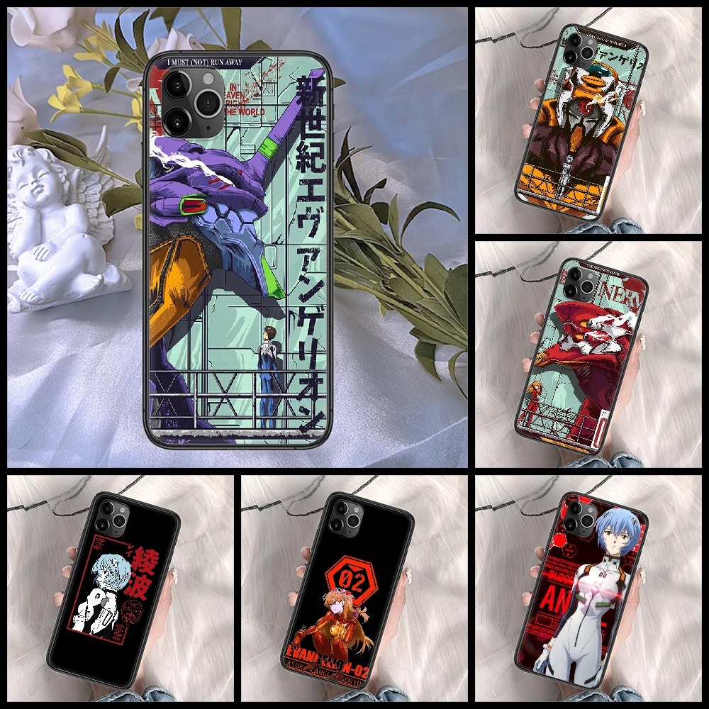 Neon Genesis Anime Eva Phone Case For Iphone 5 5s Se 2 6 6s 7 8 11 12 Mini Plus X Xs Xr Pro Max Black Tpu Prime Trend Bumper Phone Case Covers Aliexpress