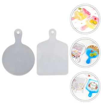 

2pcs Silicone Fruit Tray Mold Useful Durable Prime Plate Epoxy Molds for Crafts Decor Home