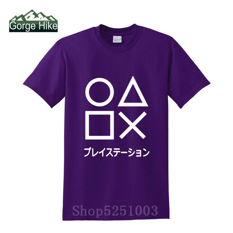 Japanese 3d New 19 Fashion Creative Game Ps3 Ps4 Us Size Print Summer T Shirt Cotton Playstation Controller Boy T Shirt Xs 3xl T Shirts Aliexpress