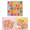 Montessori Wooden Blocks Puzzle Board Set Educational Toys ABC Alphabet Letter Preschool Montessori Wooden Toy Kids Gift 2
