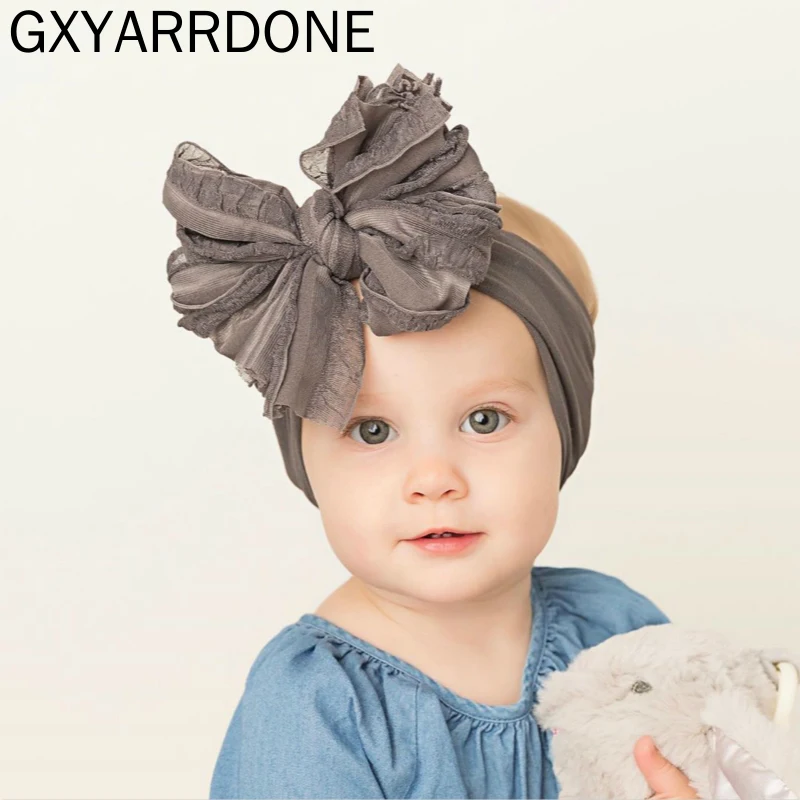 Kids Newborn Baby Girls Bow Hair Band Bowknot Grosgrain Headband Accessories 
