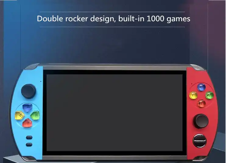 Powkiddy X19 ノスタルジックなレトロ Hd 7 インチ大画面ゲームコンソールダブルロッカーデザイン Fc 用アーケード Cps Neogeo 携帯用ゲーム機 Aliexpress