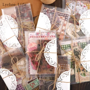 

Lychee Life 29Pcs/lot Vellum Paper Pad For Scrapbooking DIY Happy Planner Card Making Journal Project
