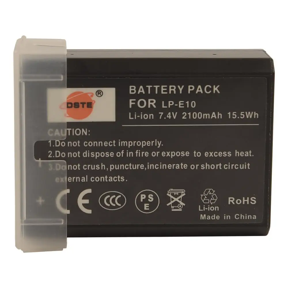 Аккумулятор DSTE для фотоаппарата Canon EOS 1100D 1200D 4000D Rebel T3 T5 T6 (EOS 1300D) T7|battery for canon|digital