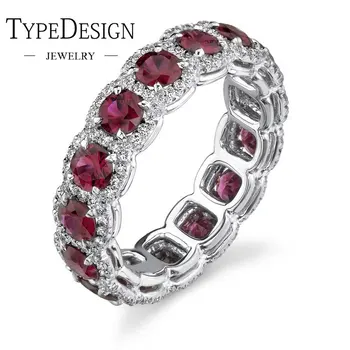

2 Colors Unique full star zircon ring for women for elegant ladies red/blue emerald ring diamond ring mens jewellery size6-12