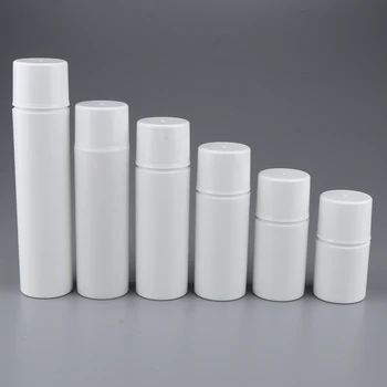 

2pcs Airless Bottle White Leakproof Vacuum Pump Bottle Lotion Cosmetic Skin Care Refillable Jar Pot Container for Travel