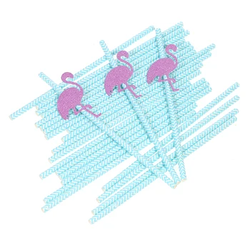 

Convenient Disposable Paper Drinking Straws for Birthday Wedding Swimming Pool Party Decorations 50pcs/set