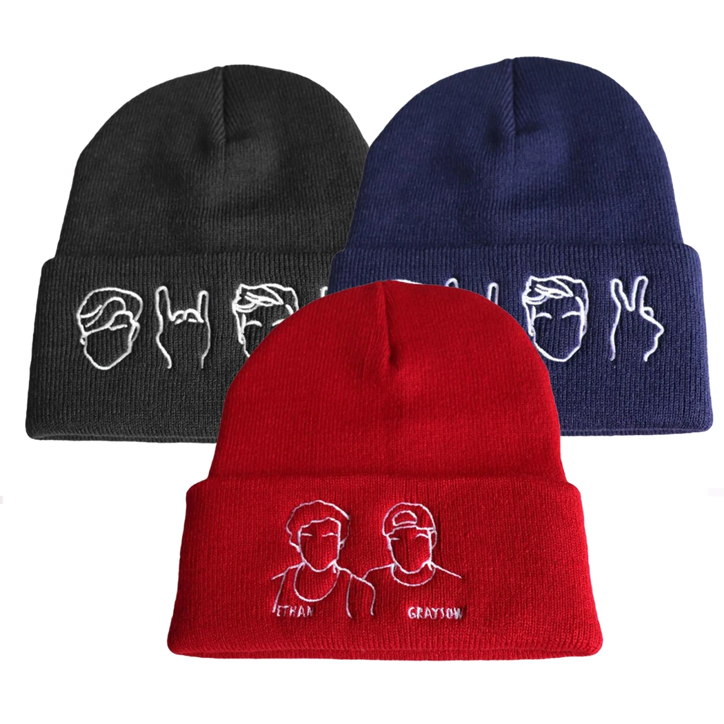Модные Лыжные Skullies теплые зимние женские головные уборы Экспрессия жестов