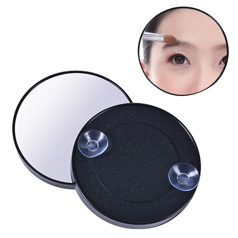 

5X 10X 15X Smooth Surface Suction Cup Magnifying Round Lightweight Bathroom Mini Cosmetics Tool Makeup Mirror Portable Home Car