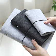 JIANWU-classeur en tissu en feutre, reliure intérieure A6 et A7, feuille ample, fournitures de bureau pour carnet de notes, plan A5