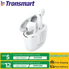 Tronsmart Onyx Ace TWS Bluetooth 5,0 Kopfhörer Qualcomm aptX Drahtlose Ohrhörer Geräuschunterdrückung mit 4 Mikrofone, 24H Spielzeit