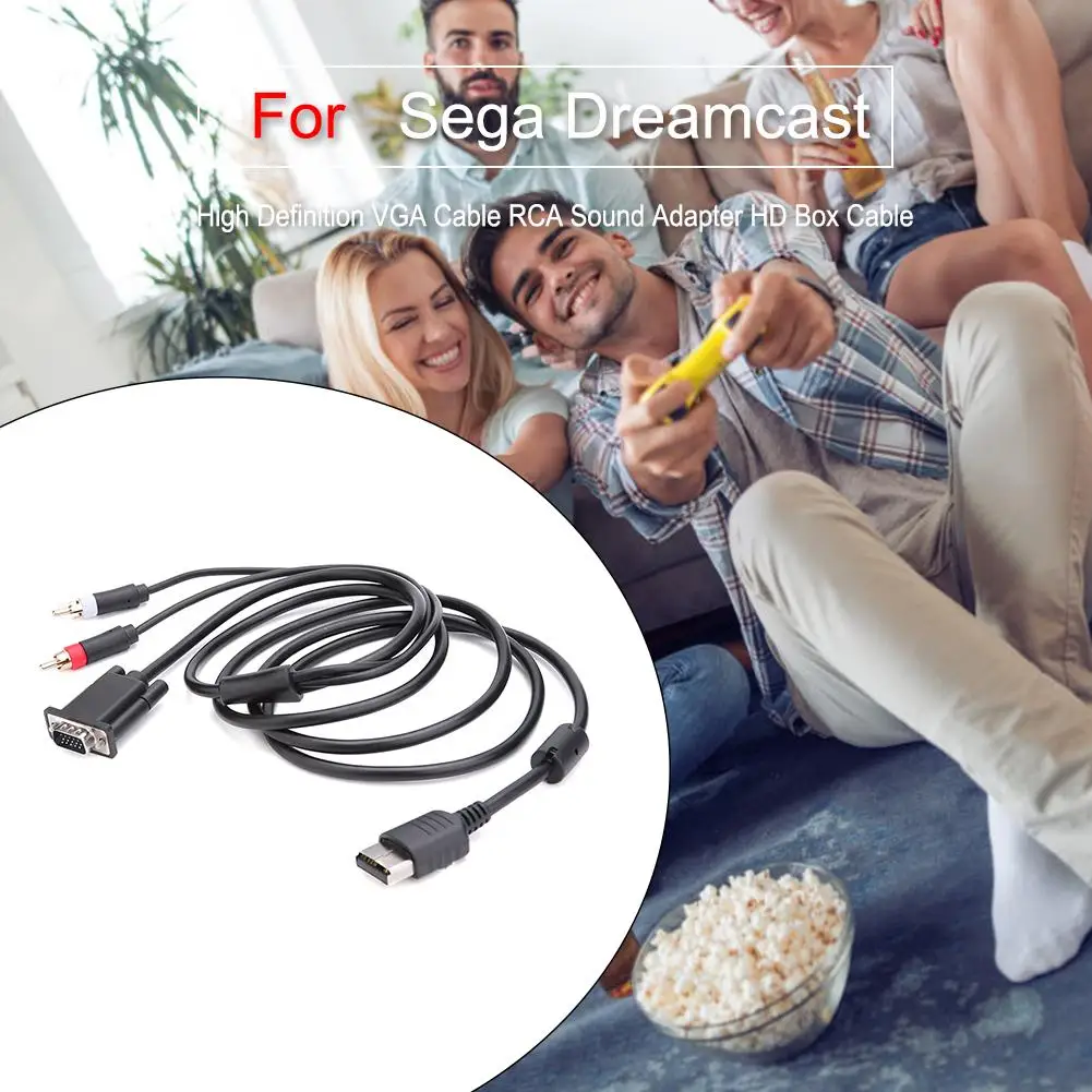 Кабель VGA высокого разрешения Звуковой адаптер RCA HD кабель для Sega Dreamcast игровой