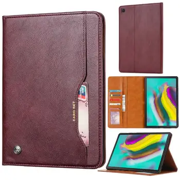 

Luxury Vintage Suede Leather Cover For Samsung Galaxy Tab A 10.1 2019 Case T510 T515 Wallet Card Stand Magnetic Book Flip Case