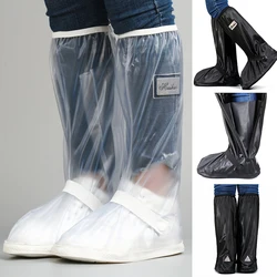 1 Pair Creative Waterproof Reusable Outdoor Motorcycle Cycling Bike High Tube Rain Boot Shoes Covers Thick Rainproof Shoes Cover