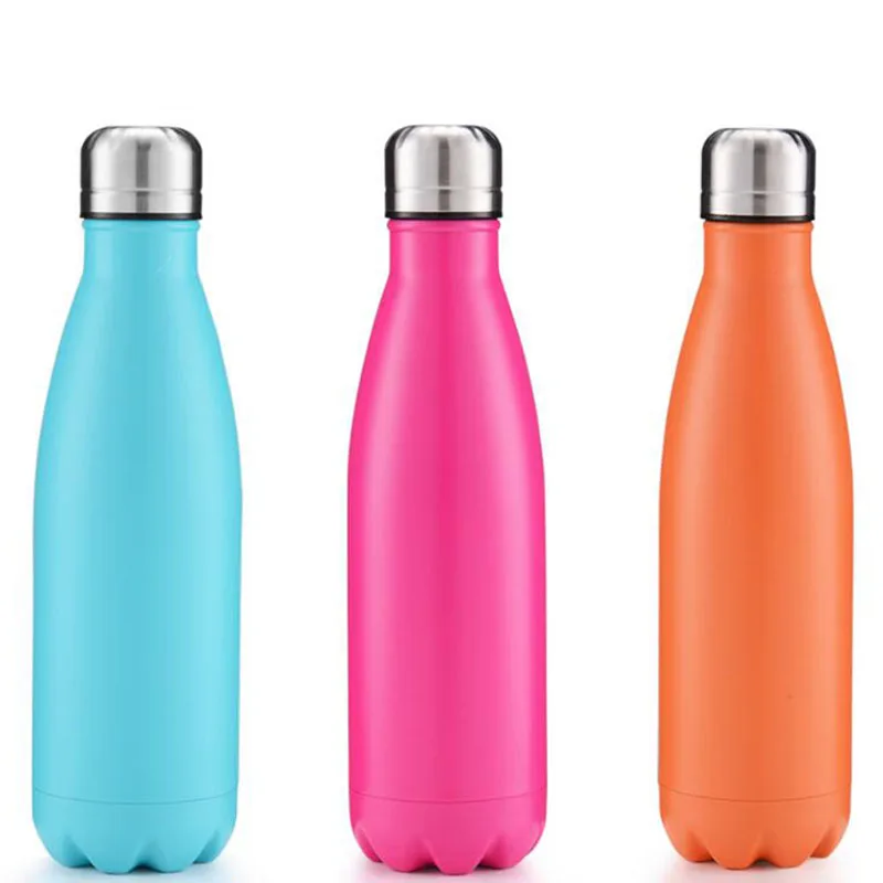 

500 ML Double-Wall Insulated Vacuum Flask Thermoses Cup Stainless Steel Water Bottle Cola Water Beer Thermos for Sport Bottle