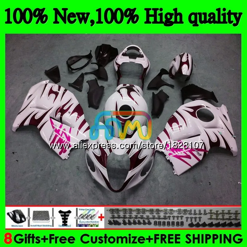 Розовый пламя Hayabusa для SUZUKI GSX-R1300 GSXR 1300 1996 1997 1998 1999 2000 2001 48BS. 177 GSXR1300 96 97 98 99 00 01 обтекатели