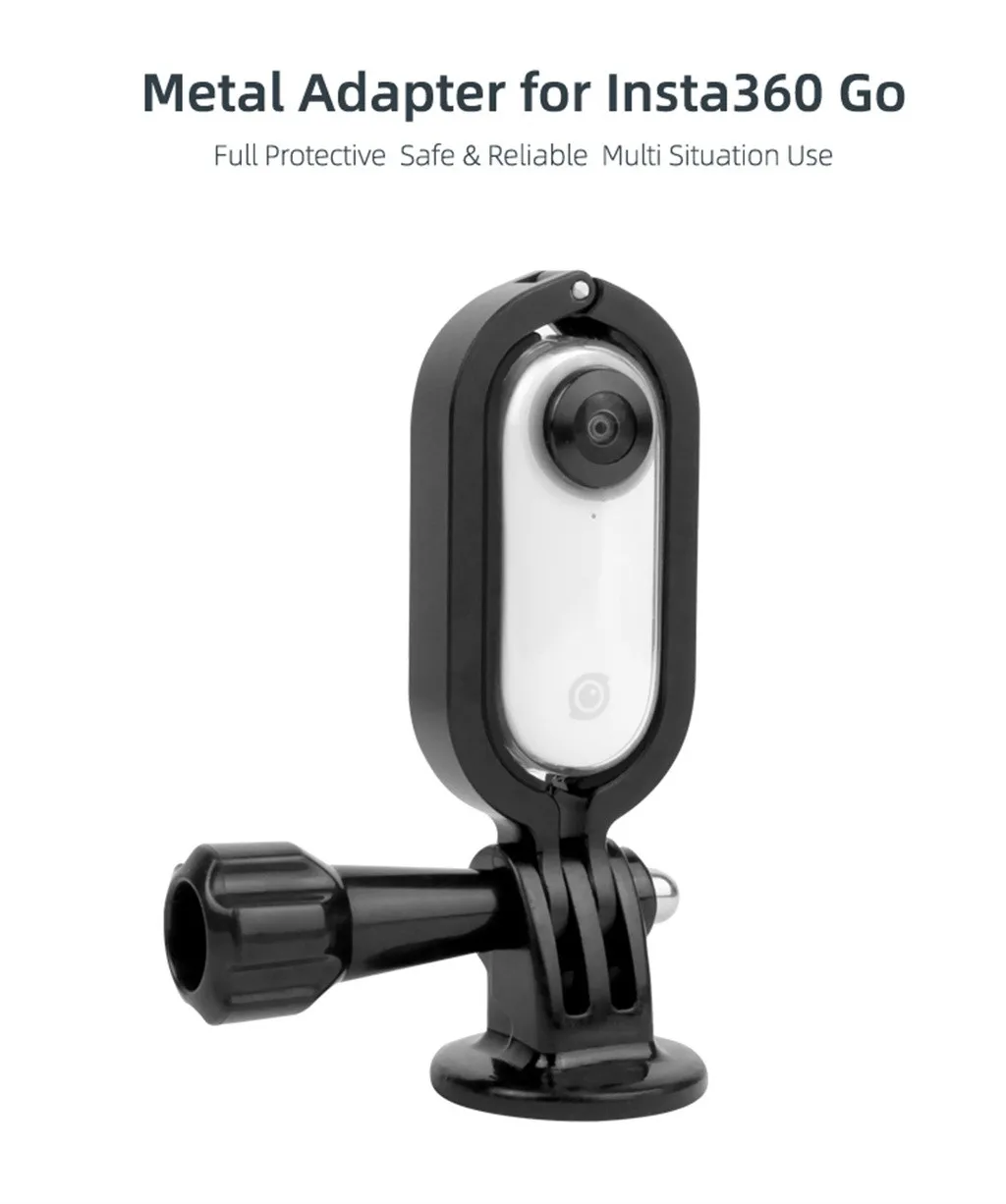 Корпус рамка из алюминиевого сплава для крепления камеры Insta360Go 1/4 дюймов адаптер Аксессуары для камеры Рамка адаптер