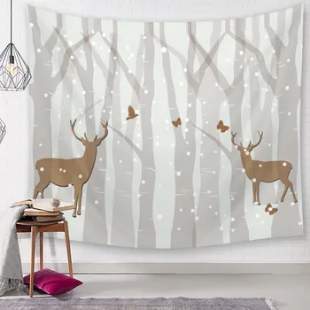 

Kid's Room Cartoon Wall Tapestry Decoration Bedroom Background Cloth Blanket Northern Europe Bedside Fabric Hanger Tapestry