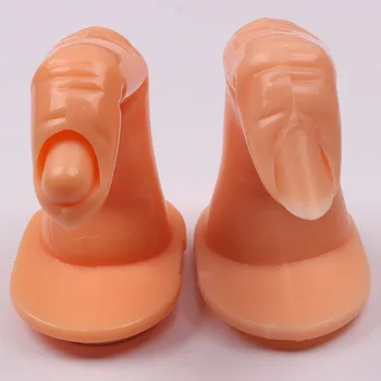 

1pc New Practice Finger Practice Fake Finger Practice Model For Hand Manicure Beauty Nail Art Training Nail Showing Shelf