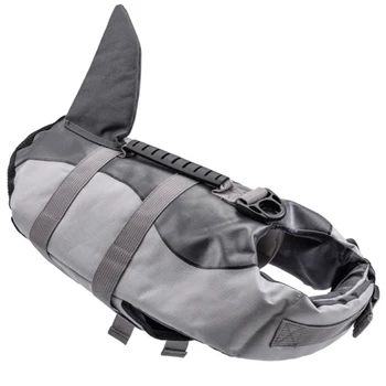 

Dog Swimsuit Shark Pet Dog Life Vests Summer Pet Clothes Oxford Breathable Float Dog Life Jacket for Small Middle Large Dogs