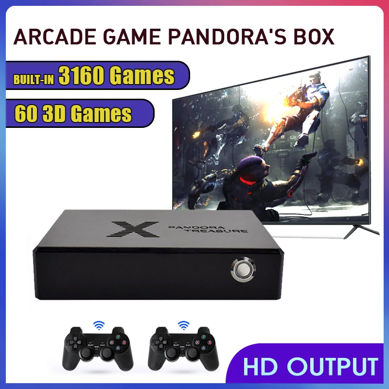 Классическая ностальгическая мини-аркадная игровая консоль Pandora Box с 3160 играми