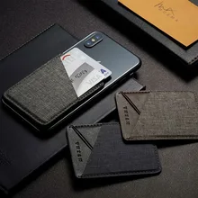 Карман для карт Visa Cancas, тканевый чехол для Xiao mi Pocophone F1 mi A2 Lite, отделение для кредитных карт метро, карман для huawei Honor 7A 7C Pro