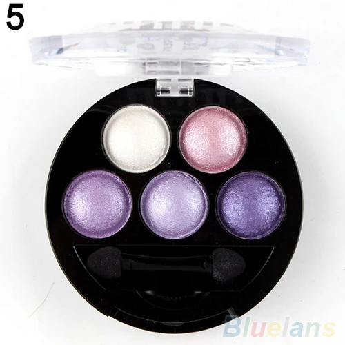 5 Colors Professional Cosmetic Palette Makeup Tool Smoky Eye Shadow This eyeshadow has 5 colors, suitable for all occasions