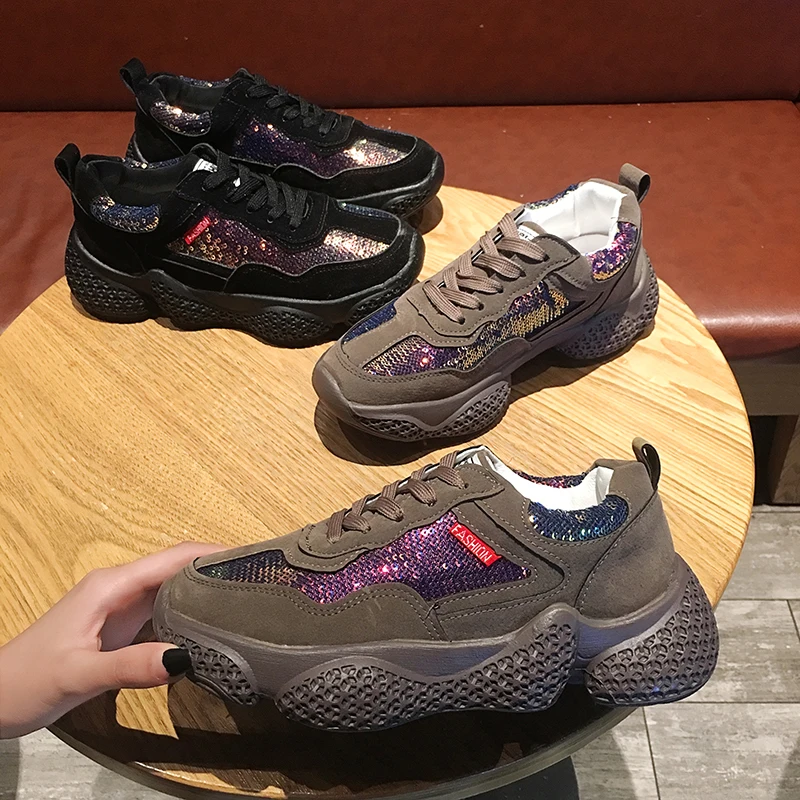 

Women's Sneakers With Platform Summer Shoes Womens Trainers shoes Woman-shoes Thick 2019 Heels Fashion Running Woman's Rubber