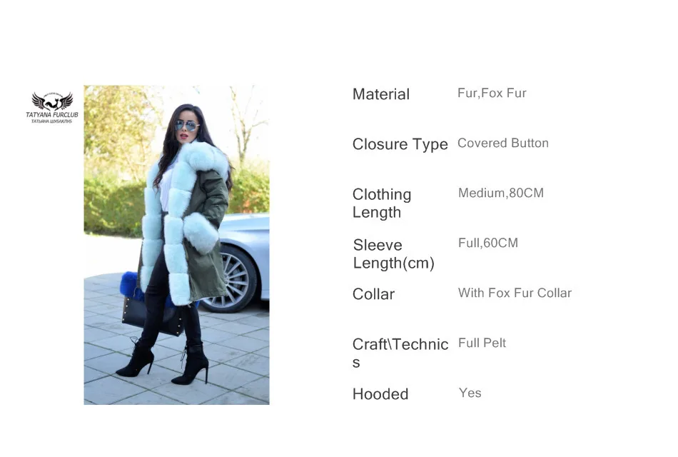 Tatyana Furclub, куртка из натурального меха, Женское пальто из натурального меха, зимние толстые теплые парки с натуральным меховым воротником, модные роскошные куртки