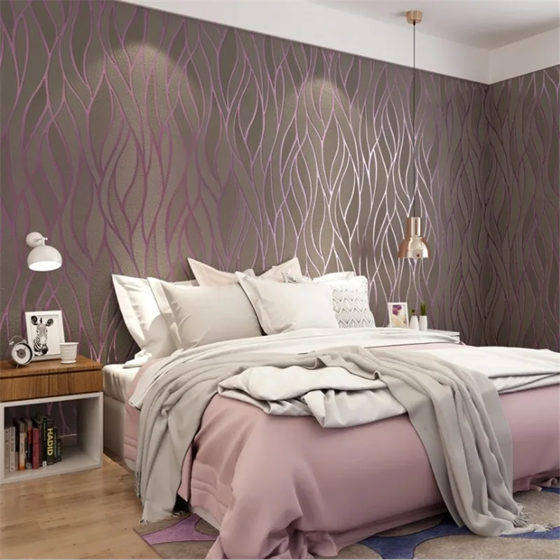 Grey 3d Embossed Crushed Velvet Wallpaper Luxury Bedroom Living Room Wall Decor Wall Paper Flocked Wallpapers Aliexpress