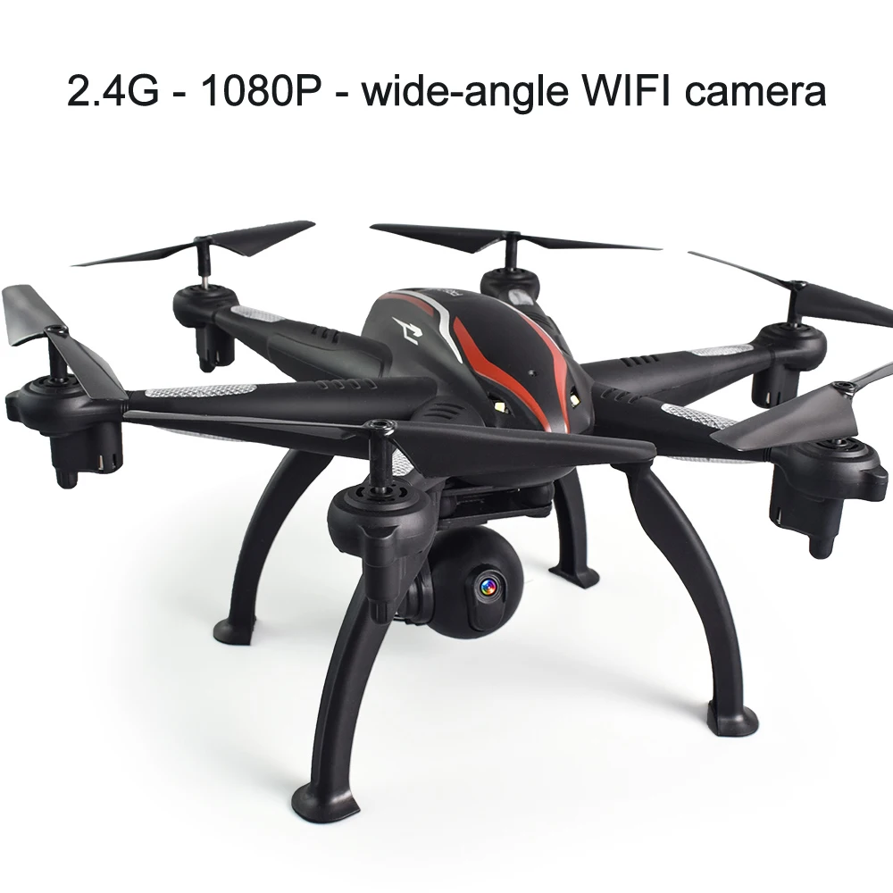 2.4G 1080P L100 Дрон 6 оси RC гексакоптер Дрон с GPS с 1080P HD камерой 3D рулон/позиционирование/один ключ объемного полета 2,4/5G вертолет игрушка - Цвет: 2.4G 1080P
