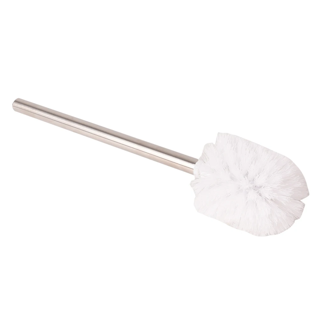 Stainless Steel WC Bathroom Cleaning Toilet Brush Head Holder Toilet Brush Head Holders Cleaner Chrome High Quality 1Set